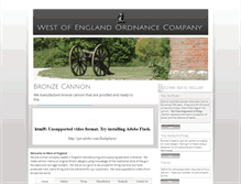 Tablet Screenshot of bronzecannons.com
